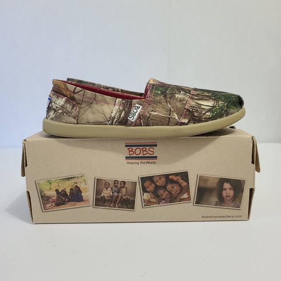 Skechers Bobs Realtree Camouflage Shoes Women's Size 8 - Picture 1 of 16